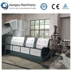Gangsu Film Plastic PP/PE Post-Consumer Film Granulator Pelletizer for Hot Melt Foam Recycling