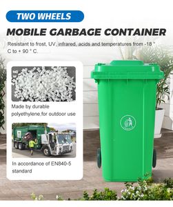 Cheap Outdoor Plastic Dustbin Bin 100L 120L / 240L / 360L Plastic Wheeled Dustbin Garbage Bin / Trash Can
