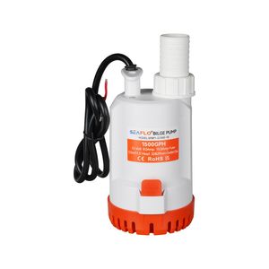 Seaflo 1500 Gph Mini Drain Pump High Lift 12V Marine Water Pump OEM Customizable Electric Submersible Pump