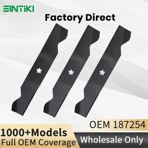 187254 Mower Blades for Husq 54" Deck Z254 Yth24V54 532187254, 18-1/2 X 3 Inch 5 Point Star Lawn Mower Blade
