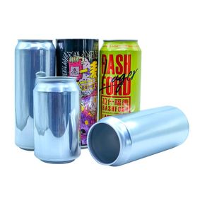 Custom Printing 200ml 250ml 310ml 330ml 355ml 473ml 500ml 12oz Empty Beverage Aluminum Beer Cans for Carbonated Energy Soda Soft Drinks with Pull Tab