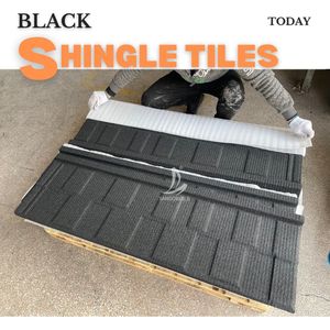 Wholesale Shingle Roofing Factory Tile Jumping Color Stone Coated Metal Roofing Tile