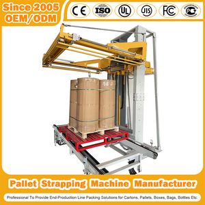 Fully Automatic Horizontal Strapping Machine Carton Erector/Sealing Arrow Feed Vertical Top Push/Press Pallet Strapping Machine for Pallet Strapper