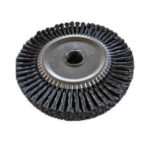 Hot Sale Industrial Polishing Stainless Wire Knotted Wheel Brush Custom Wire Bristle Brush