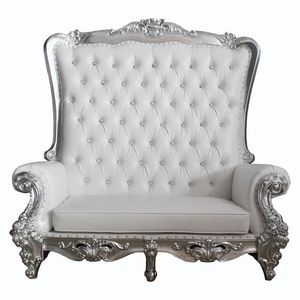 Luxurious Gold Royal King and Queen High Back Chairs