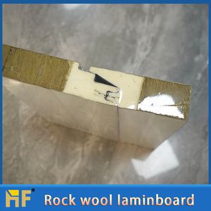 Fireproof Rock Wool Sandwich Board, Thermal Insulation Rock Wool, Color-Coated Steel Plate, Laboratory Partition Wall Panel
