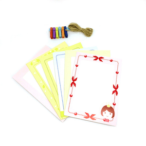 Colorful Wall Hanging Frame with Clothespin and String