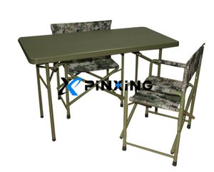 Foldable Table and Chair for Command Room or First-Aid Room