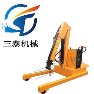 Compact 1-2 Ton Electric Mobile Crane with Hydraulic Lifting