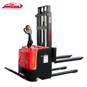 2t Stand on Type Electric Pallet Forklift Reach Lifting Full Electric Pallet Stacker