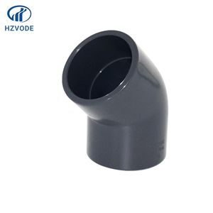 UPVC 45 Degree Elbow with DIN Satandard Pn16 Pressure Gray Color