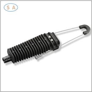 FTTH Fiber Optic Wire Cable Plastic Clamp Anchor Wedge Type Tension Clamp