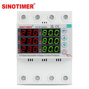 Stvp-936va-80A 3-Phase Voltage Current Protector with 6-Digital Display Real-Time Monitoring Adjustable 230V/380V Voltage Protector
