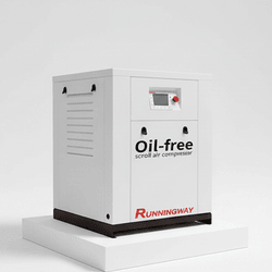 Compact 4kw Scroll Air Compressor with Tank and Easy Wheels