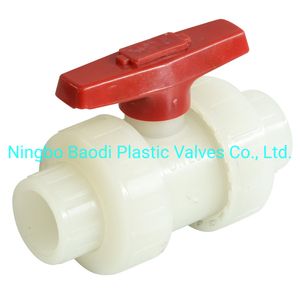Plastic Ball Valve, PVDF Double Union Ball Valve