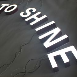 Outdoor Advertising Frontlit 3D LED Channel Acrylic Light Sign