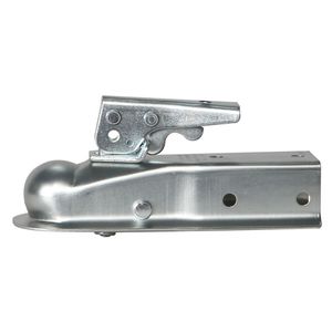 Zinc Coated 1-7/8inch Ball 2inch Channel Towing Boat Trailer Straight Tongue Coupler