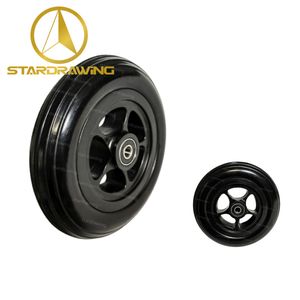 Stardrawing 6inch 150mm Solid Rubber Tire Rubber Front Wheel for Walker