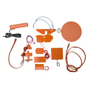 Flexible Silicone Heater for 3D Printer Round Build Plates