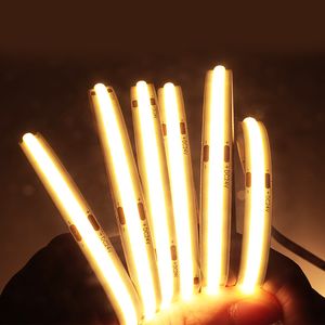 High Density Dot-Free Flexible COB LED Strip Light 12V 24V CCT Tunable White 320 480 528 LEDs 2700K 3000K 4000K 6500K High CRI