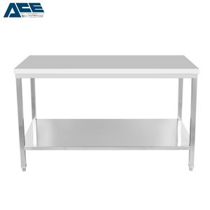 High Quality 2-Layer Stainless Steel Worktable Portable Kitchen Equipment with Undershelf