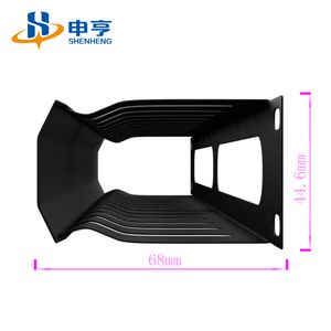 1u Brush Type Cable Management 19\" Rack Cabinet Accessories Cable Organizer with Brush Cable Management