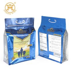 1kg 2kg 5kg China Supplier Heat Seal Empty Rice Bags Food Plastic Packaging Bags Flat Bottom Pouch with Window