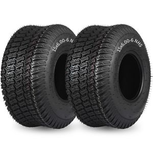 Premium Tractor Tire Rubber 4-Ply 15X6.00-6 for Garden Lawn Tire 570lbs