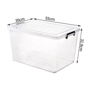 Plastic Refrigerator Storage Box Kitchen Food Fresh Storage Bins Fruit Storage Container with Handle Lid