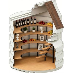 Fiberglass Underground Cellar: One-Piece Molded FRP Structure for Secure, Constant-Temperature Wine & Produce Storage, Corrosion-Resistant, Easy-to-Install, Dur