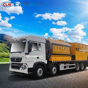 Factory Direct Sale HOWO 8X4 Synchronous Gravel Chip Sealing Truck 11000L Asphalt & 15000L Stone Storage Aggregate Tank