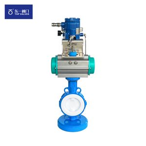 China Factory Customized Industrial Wafer-Type Fluorine-Lined Butterfly Air Valve with API 609 Certified Pn16 for Corrosive Media