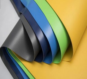 Heavy Duty 800GSM 610GSM 500GSM Yellow Waterproof PVC Tarpaulin Roll Vinyl Tarps for Truck Tent Covering