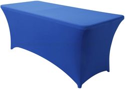 Factory White 4FT 6FT/8FT Stretch Spandex Table Cover Spandex Wedding Tablecloths Spandex Table Covers