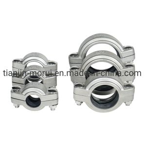 Medium Pressure CF8 Pipe Clamp Stainless Steel Grooved Coupling