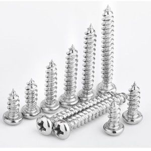 Premium Stainless Steel Round Head Self-Tapping Screws for Versatile Applications