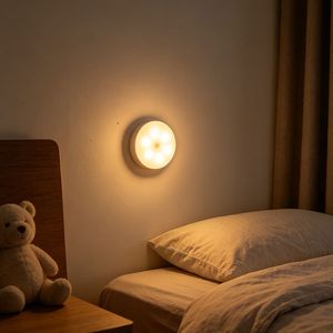 USB Rechargeable Motion Sensor Night Light with 3 Modes Steady on/off/Auto