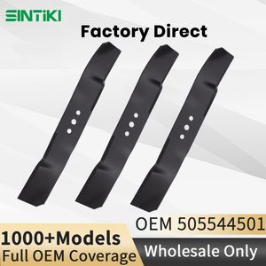 505544501 Mower Blades for Husq Varna Rider 11 13 16 R214 R216 579652510, 14 1/8 Inch Mulching Lawn Mower Blade