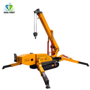 2 Ton Hydraulic Crawler Crane Portable Spider Crane