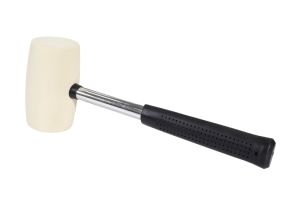 Hard Tips Rubber Mallet Hammer with Wood Handle for Heavy-Duty Jobs